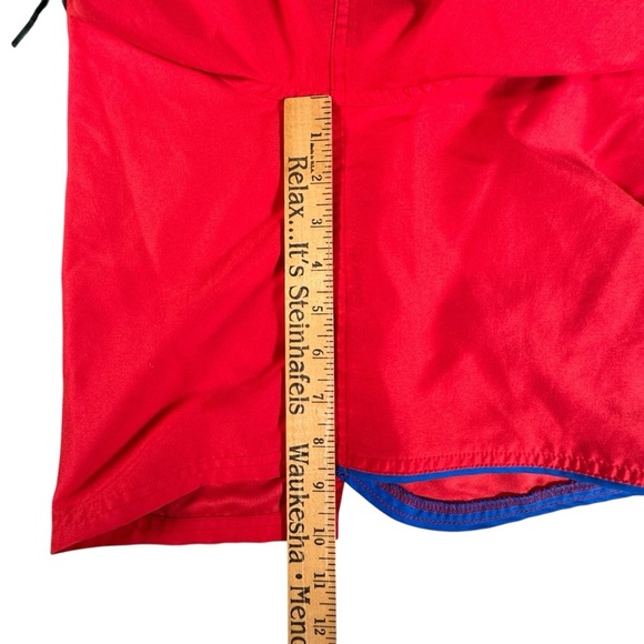 Nike Swim Shorts Men's XL Red Black Blue Lined Drawstring Trunks Quick Dry - Picture 8 of 10